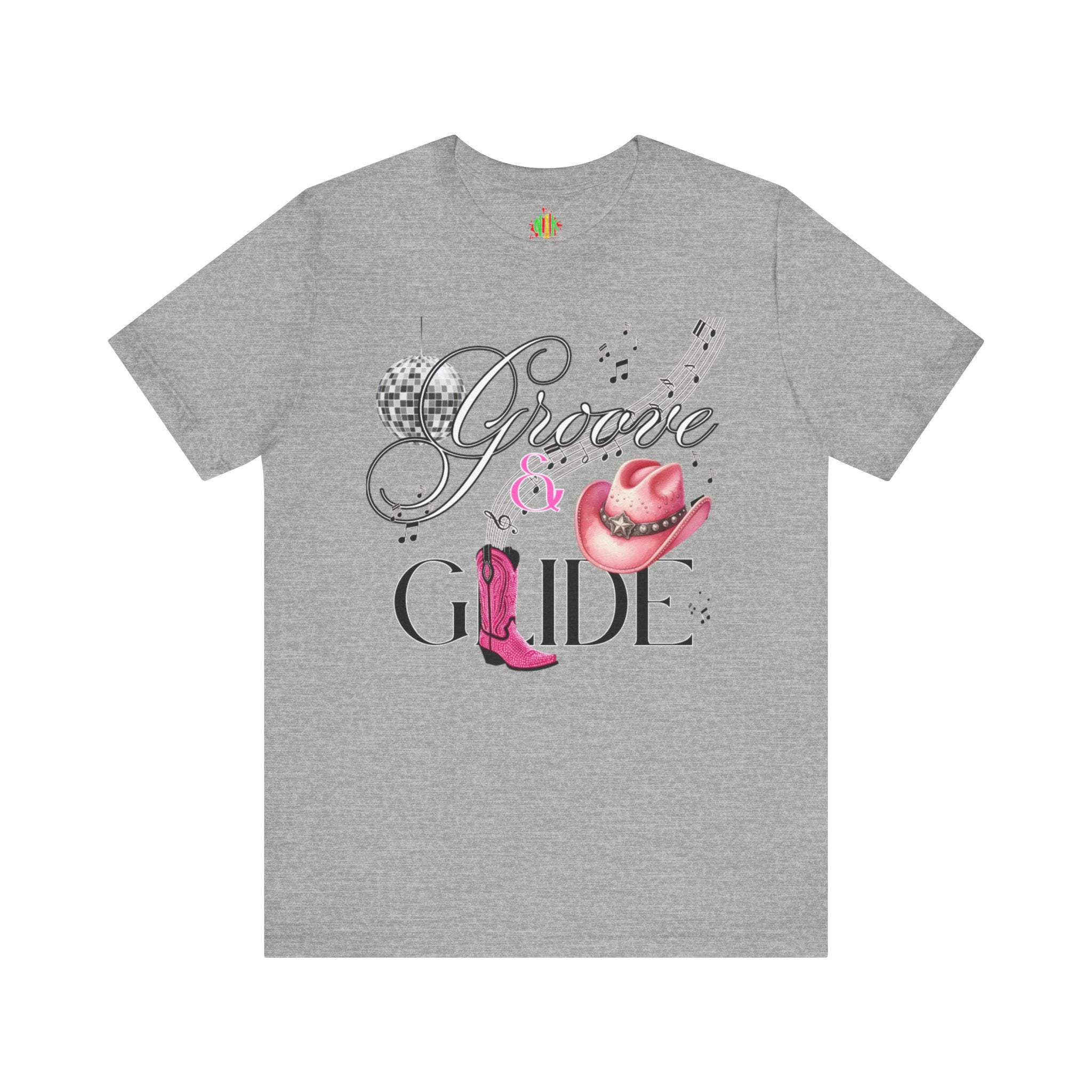 Groove and Glide Graphic Tee - Unisex Short Sleeve T-Shirt for Music Lovers